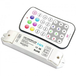 RGB контроллер для светодиодной ленты Varton 12-24 V IP20 135x30x20 мм c пультом, радиус 45 м (LTECH), M7+M3-3A