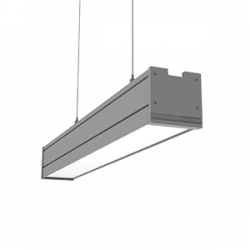 Светодиодный светильник VARTON Mercury Pro подвесной 18 Вт 3000 К 514х65х65 мм IP54 RAL7045 серый муар с рассеивателем опал, с декоративным проводом 2 м и комплектом подвесов 2 м, V1-R0-70256-30000-5401830