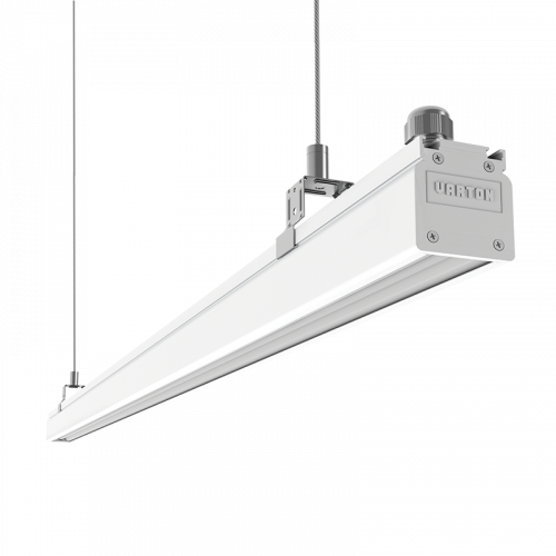 Светодиодный светильник VARTON Mercury Mall IP54 2173x54x58 мм опал 63 Вт 4000 K белый RAL9003 муар диммируемый по протоколу DALI, V1-R0-00567-31D02-5406340