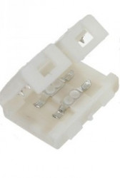 Разъем фиксированный для LED ленты 4,8 и 9,6W/m IP20 8mm (соединение 2х лент) (10 шт. в упак.)