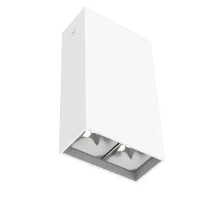 Светодиодный светильник VARTON DL-Box Reflect Multi 1x2 накладной 5 Вт 4000 К 80х40х150 мм RAL9003 белый муар 36° DALI, V1-R0-00251-20D36-2000540