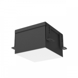 Светодиодный светильник VARTON DL-Grill CRI90 для потолка Грильято 150х150 мм с шириной ламели 10 мм встраиваемый 15 Вт 4000 К 140х140х100 мм IP54 RAL9005 черный муар, V1-R0-91809-10000-5401540
