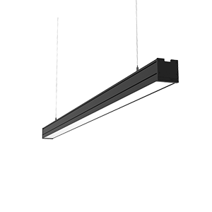 Светодиодный светильник VARTON Mercury Pro подвесной 15 Вт 3000 К 1010х65х65 мм IP54 RAL9005 черный муар с рассеивателем опал, с декоративным проводом 2 м и комплектом подвесов 2 м DALI, V1-R0-90257-30D01-5401530