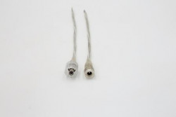 Разъем 5.5/2.1mm Crystal для подключения LED ленты IP65 к источнику питания папа, V4-R0-70.0024.KIT-5522