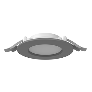 Светодиодный светильник VARTON DL-01 Slim 100 мм 10 Вт 3000 К CRI90 120x37 мм IP65/40 RAL7045 серый муар с рассеивателем опал