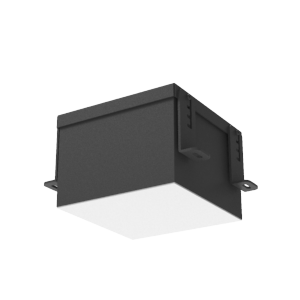 Светодиодный светильник VARTON DL-Grill CRI90 для потолка Грильято 150х150 мм с шириной ламели 10 мм встраиваемый 24 Вт 3000 К 140х140х100 мм IP54 RAL9005 черный муар, V1-R0-91809-10000-5402430