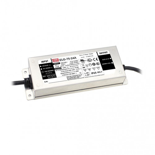Драйвер 75Вт 24V для светодиодной ленты Meanwell IP67 DALI 180x63x35,5 мм, ELG-75-24DA-3Y
