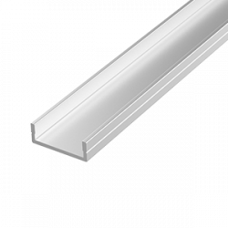 Алюминиевый профиль для LED ленты AC230V накладной 2440х18,5х8 мм (максимальная ширина ленты 14,9 мм) c комплектом стальных монтажных скоб (8 шт.), V4-R0-70.0001.KIT-2301