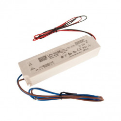 Драйвер 60Вт 24V для светодиодной ленты Meanwell LPV-60-24 IP67 162.5x42.5x32 мм, LPV-60-24