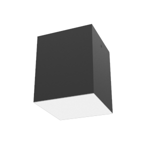 Светодиодный светильник VARTON DL-Box накладной 24 Вт 3000 К 140x140x170 мм RAL9005 черный муар с рассеивателем опал DALI, V1-R0-90819-20D01-2002430