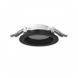 Светодиодный светильник VARTON DL-01 Pro 100 мм 10 Вт 3000 К CRI90 120х49 мм IP65/40 RAL9005 черный муар с рассеивателем опал, диммируемый по протоколу DALI